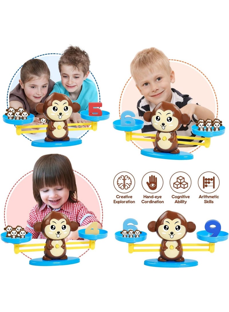 UNITRU Monkey Balance Counting Cool Math Games,Weighing Scale Montessori Educational Math Counting Games & Balance Measuring STEM Toy - Image 2
